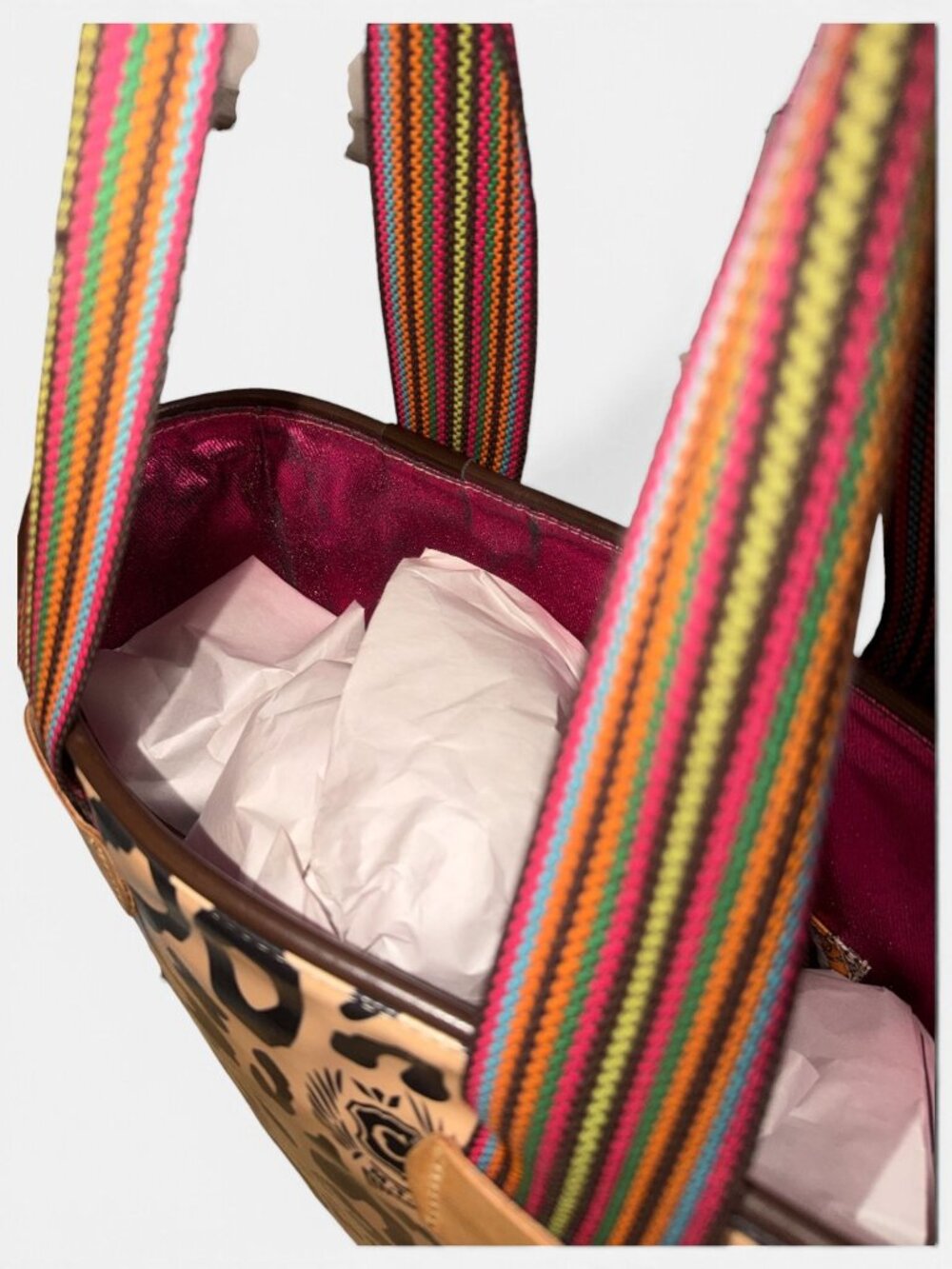 CONSUELA Bam Bam Chica Tote Diego Natural Leather ConsuelaCloth™ Shoulder Bag - Picture 10 of 10